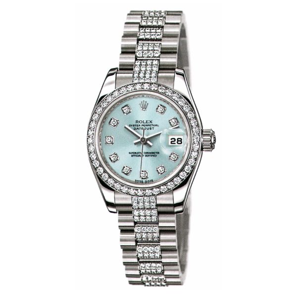 179136RBR G ICE BLUE PLATINUM DIAMOND SET