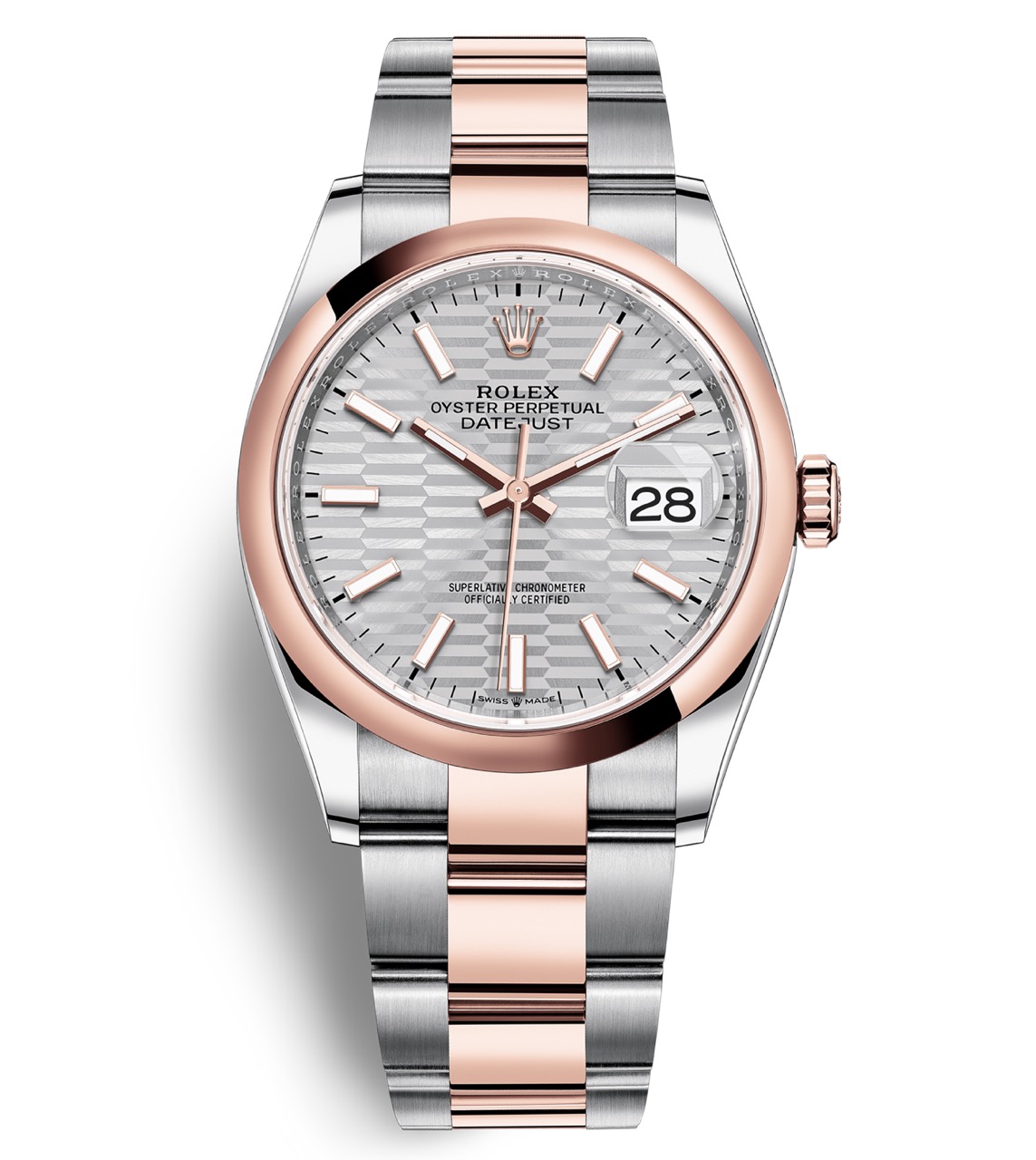 126201 SILVER FLUTED MOTIF OYSTER