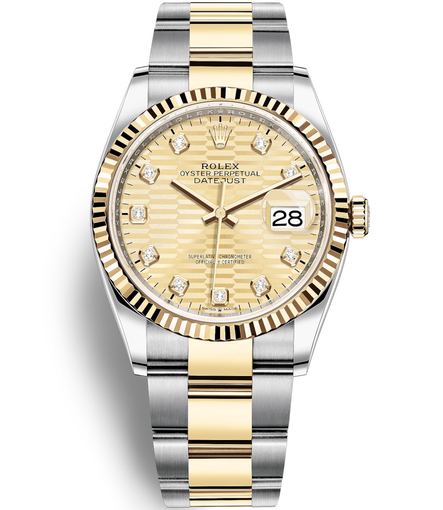126233G CHAMP FLUTED MOTIF OYS